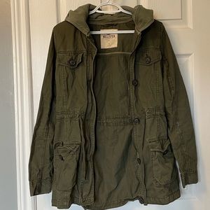 Hollister green jacket